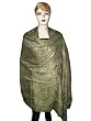 Antique Straw Jamawar India Pashmina Shawls/wrap Throw Reversible