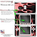 Metal Flames Red WraptorSkinz Skin kit fits Nintendo DS Lite (DS LITE NOT INCLUDED)