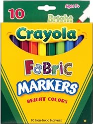 Crayola 10-Pack Fabric Markers (Single Box)