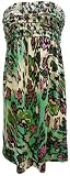 51GAtykNaZL. SL160  Nicole Miller New York Womens Ruffle Accent Strapless Dress (Floral Swirl, XXL)