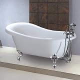 Victoria roll top bath with claw feet