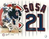 Sammy Sosa Chicago Cubs Jersey Collage 16x20 Autographed Photograph