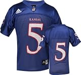 Kansas Jayhawks Youth -No. 5- Replica Chase Football Jersey