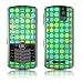 Dots Green Design VERTICAL CAMERA Original Pearl 8110/ Pearl 8100 Cell Phone Protective Skin Decal Sticker