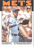 1986 Topps # 80 Darryl Strawberry New York Mets Baseball Card