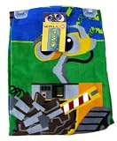 WALL-E Blue Foot Tracks Beach Towel