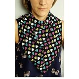 Adult Bandana Bib/Clothing Protector - Size 4 (BLACKHEART)