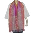 Rectangular Wool Scarf Women Winter Clothes Handmade 27 x 72 inches
