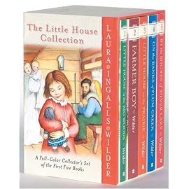 The Little House Collection: A Full-Color Collector's Set of the First Five Books: Little House in the Big Woods, Farmer Boy, Little House on the Prairie, On the Banks of Plum Cre