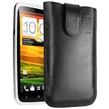 mumbi ECHT Ledertasche HTC ONE X Tasche Leder Etui - Lasche mit R�ckzugfunktion Ausziehhilfevon "mumbi"