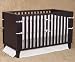Bratt Decor BLU – CSMOC blu Panel Crib Set in Mocha Stain