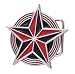 Buckle Rage Red Black Nautical Celtic Star Belt Buckle Tattoo Cool Red One Size