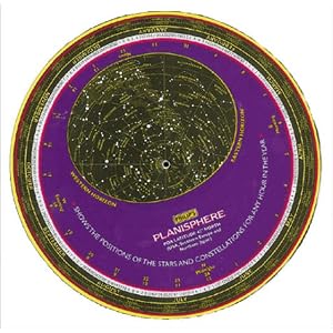 Planisphere for Latitude 42 North: USA, Southern Europe and Northern Japan
