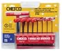 Chesco 81439 6-Inch 8-Piece Metric Vinyl-Grip T-Handle Set with Metal Stand