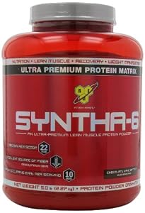 BSN SYNTHA-6 Protein Powder - Chocolate Cake Batter, 5.0 lb (48 Servings)