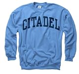 Citadel Bulldogs Light Blue Arch Crewneck Sweatshirt