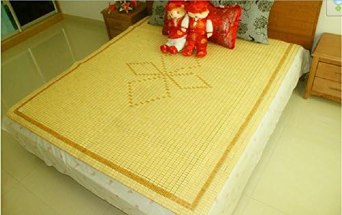 Shanson Chinese Traditional 100% Nature Handmade Bamboo Sleeping Mat/sheet/summer Mattress with Printed Pattern (1.8m*2m))