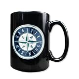 Seattle Mariners 15oz Black Ceramic Mug