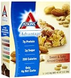 Advantage Bar Sweet and Salty Almond Crunch 5 Bars
