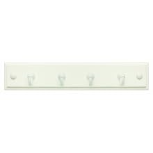 Amerock H55590-WGW 9-Inch Classic Key and Gadget Rack, White with White Hooks
