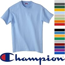 Alp.T525 Champion Cotton Tagless Tee, Light Steel, Large