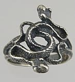 A Pair of Snakes in a Sterling Silver Ring...Meeting? Mating?