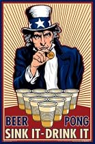 Beer Pong Subject Poster Print, 23x35