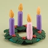 Club Pack of 12 Children's Fabric Christmas Advent Wreaths