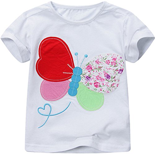 Fiream Girls Summer Cotton Short Sleeve Graphic Tee