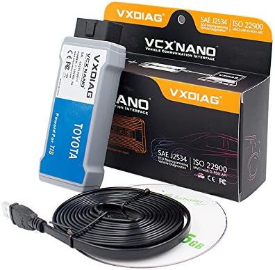 VXDIAG VCX NANO USB for TOYOTA TIS Techstream V10.10.018 Compatible with SAE J2534