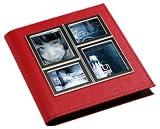 Umbra Horizon 2-Up 4-by-6-Inch Photo Album, Red/Chrome