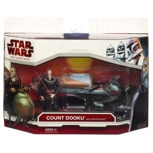 Star Wars: The Clone Wars - Count Dooku and Speeder Bike
