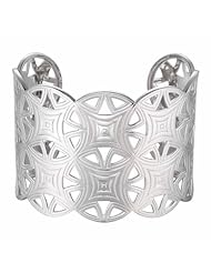 ELLE Jewelry Sterling Silver Reflections Cuff Bracelet
