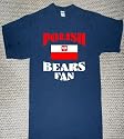 POLISH PRIDE POLAND COUNTRY FLAG BEARS FAN T SHIRT jersey