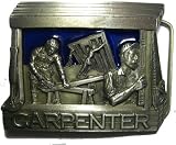 CARPENTERS BELT BUCKLE + display stand
