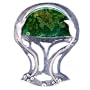Sterling Silver & Green Agate Tree of Life Brooch