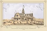 Art Poster, Centennial International Exhibition, 1876 - Kansas and Colorado Building - 27.5 x 18.75