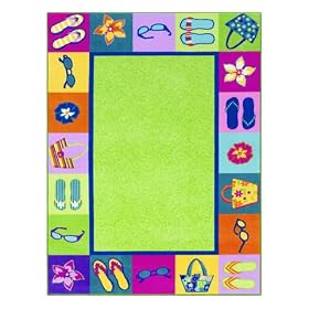 Summertime Rug, 4'11 x 7'