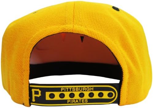 Pittsburgh Pirates Yellow/Black Two Tone Fusion Snap Adjustable Snapback Hat / Cap