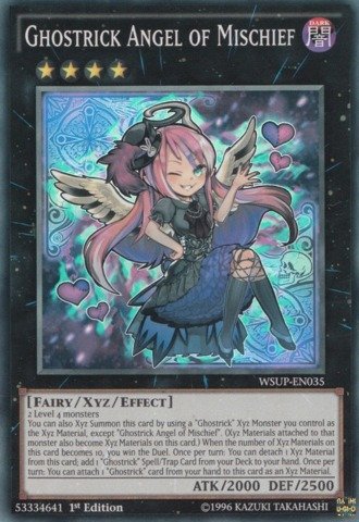 Yu-Gi-Oh! - Ghostrick Angel of Mischief (WSUP-EN035) - World Superstars - 1st Edition - Super Rare