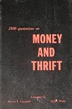 Quotations on money and thrift