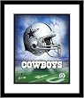 Dallas Cowboys NFL Framed 8x10 Photograph Team Logo and Football Helmet Collage