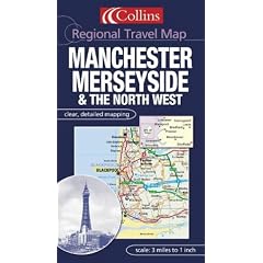 Manchester, Merseyside and the North West (Regional Travel Map)