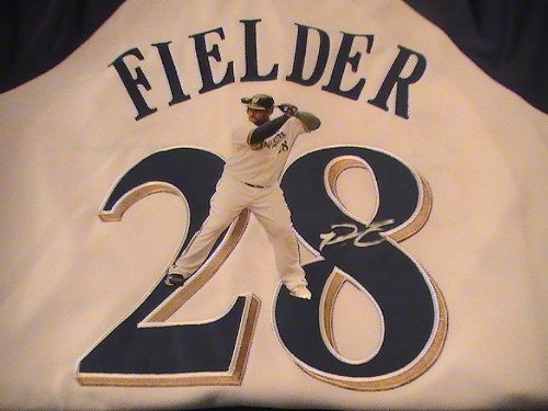 PRINCE FIELDER SIGNED AUTOGRAPHED JERSEY MILWAUKEE BREWERS COA + PROOF PHOTO