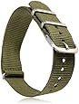 20mm Military Nylon Wrist Watch Band Strap F Watches Stainless Steel Buckle