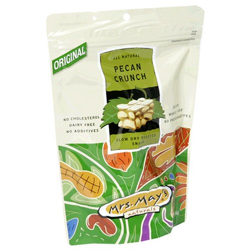 Mrs. May's Dry-Roasted Snack, Pecan Crunch, 5.5-Ounce Pouches (Pack of 12)