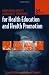 Needs And Capacity Assessment Strategies For Health Education And Health Promotion Cover