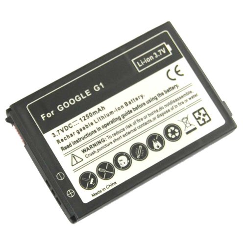 LOT2 Battery 1250mAh For HTC T-Mobile G1 Android Phone LOT2 Battery 1250mAh For HTC T-Mobile G1 Android Phone