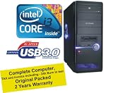 DESKTOP PC USB 3.0 INTEL CORE i3 530 Clarkdale KING 2x2,93GHZ - 4,00GB DDR-3 RAM PC1600 - Intel® Graphics Media Accelerator HD Shader 4.0 DirectX 10.0 - 500GB Hard Disc SATA-2 - 22x Multi Format DVD WRITER Dual Layer SATA - all in one CARDREADER - SOCKEL 1156 BOARD GIGABYTE H55 USB 3.0 - 7.1 Sound - Gigabit LAN