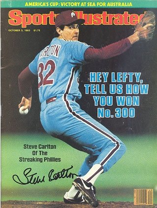 Steve Carlton Autographed/Hand Signed Sports Illustrated Magazine October 3, 1983